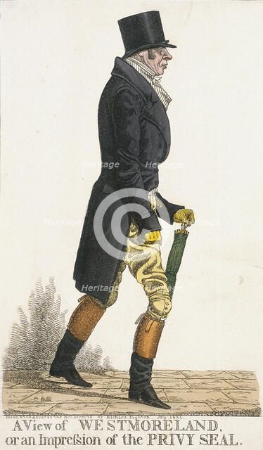 'A View of Westmoreland, or an Impression of the Privy Seal', 1821. Artist: Richard Dighton