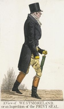 A View of Westmoreland, or an Impression of the Privy Seal 1821. Artist: Richard Dighton