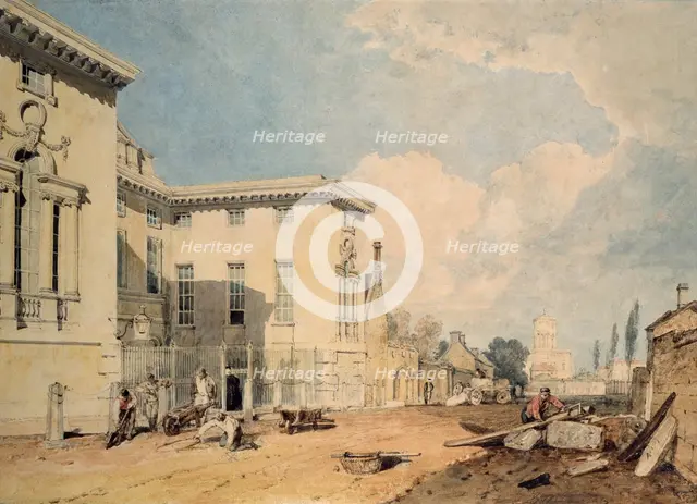 A View of Worcester College, 1803-1804. Artist: JMW Turner.