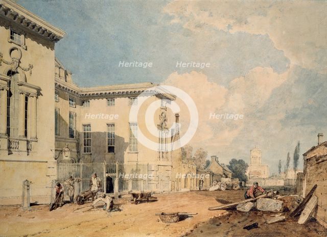 A View of Worcester College, 1803-1804. Artist: JMW Turner.