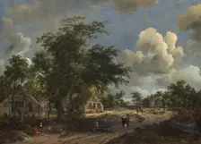 A View on a High Road, 1665. Creator: Meindert Hobbema