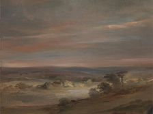 A View on Hampstead Heath, Early Morning, ca. 1821. Creator: John Constable