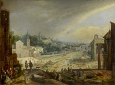 A View on the Campo Vaccino in Rome, 1611. Creator: Willem van Nieulandt