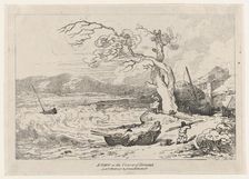 A View on the Coast of Sussex, October 1, 1785., October 1, 1785. Creator: Thomas Rowlandson