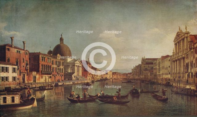 'A View on the Grand Canal Venice', c1740, (c1915). Artist: Canaletto.