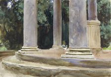 A View between the Columns of a Tempietto, late 19th century. Artist: John Singer Sargent