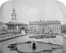 A view eastwards across Trafalgar Square, London, c1850. Artist: Roger Fenton