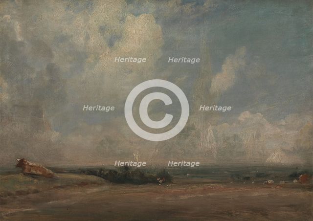 A View from Hampstead Heath(?), ca. 1825. Creator: John Constable.