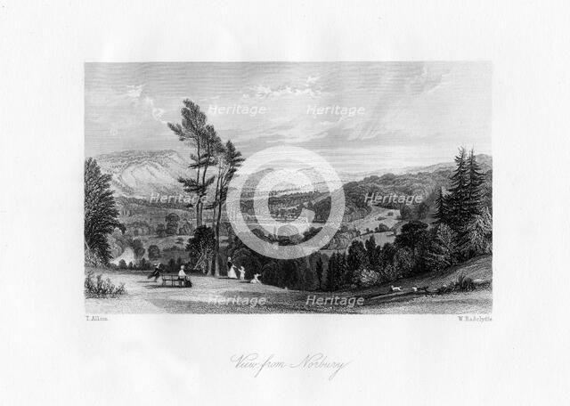 A view from Norbury, Surrey, 19th century.Artist: William Radclyffe
