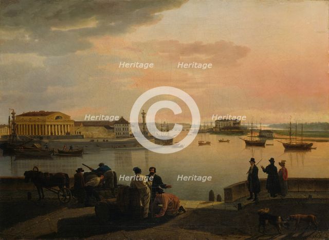 A View from St. Petersburg , 1817. Creator: Shchedrin, Sylvester Feodosiyevich (1791-1830).