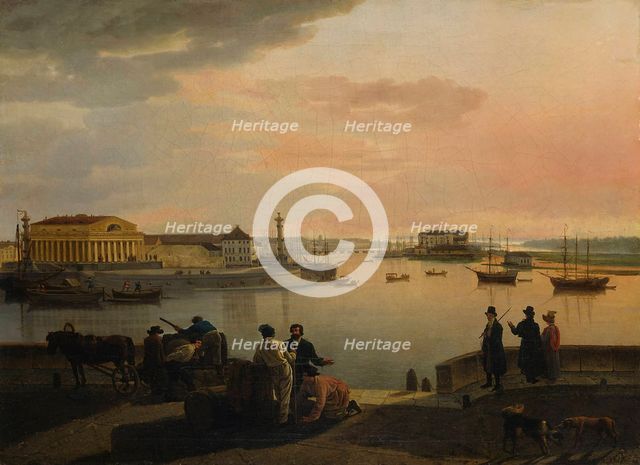 A view from St. Petersburg, 1817. Creator: Sil'vestr Shchedrin.