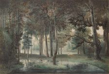 A View from the Artist's Estate, Springland, or the Elysian Bower, ca. 1800. Creator: William Russell Birch