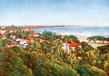 A view from the Ridge, Bombay, India, early 20th century