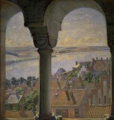 A view from the Tower of Viborg Cathedral, 1902. Creator: Poul S. Christiansen