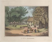 A View in Devonshire, from "Sketches from Nature", 1822., 1822. Creators: Thomas Rowlandson, Joseph Constantine Stadler