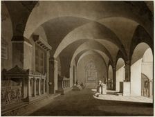 A View in San Lorenzo Fuori le Mura, Rome, c. 1820. Creator: Gustav Friedrich Hetsch