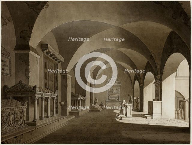 A View in San Lorenzo Fuori le Mura, Rome, c. 1820. Creator: Gustav Friedrich Hetsch.