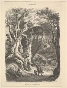 A View in the Forest of Morvan, 1837-66. Creator: Jean-Antoine Watteau