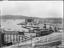 A view looking south-west from Plymouth Hoe towards Eastern King Point, 1887. Creator: London Midland and Scottish Railway
