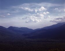 A view looking south through the White Mountains from...Pine Mountain, Gorham vicinity, N.H., 1943. Creator: John Collier