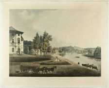 A View Looking Up the River Thames to Richmond Bridge, n.d. Creator: Francis Jukes