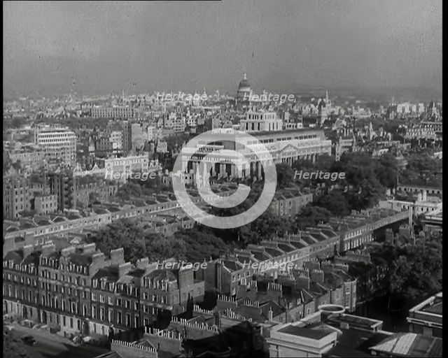 A View South East Across London from Senate House University of London With the Corner..., 1939. Creator: British Pathe Ltd.