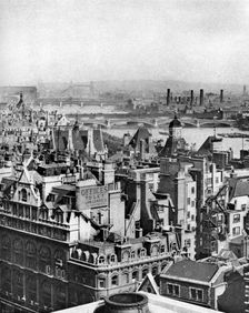 A view south-eastward from Bush House as far as Blackheath, London, 1926-1927