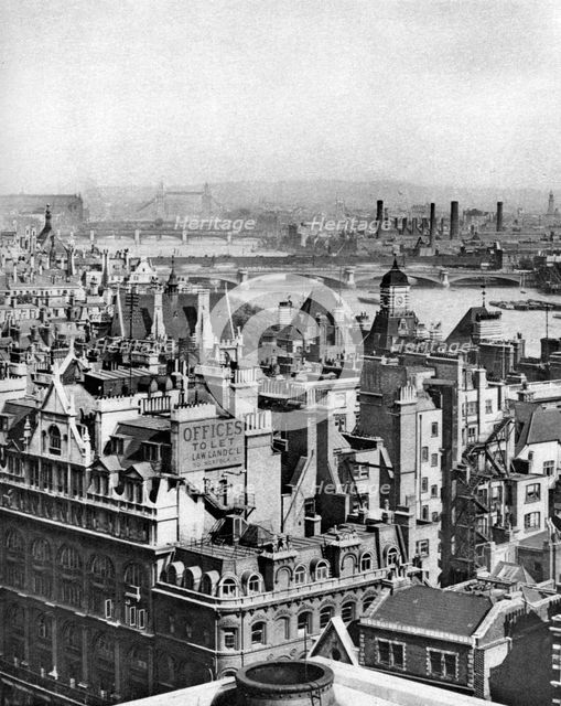 A view south-eastward from Bush House as far as Blackheath, London, 1926-1927. Artist: Unknown
