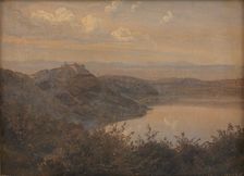 A View towards Castel Gandolfo, Italy, 1868. Creator: Janus Andreas Bartholin la Cour