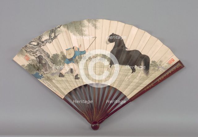 A Vignette of Life on the Frontier, c. 1717-22. Creator: Giuseppe Castiglione (Italian, 1688-1766); Jiao Bingzhen (Chinese, active c. 1670-1726), and.