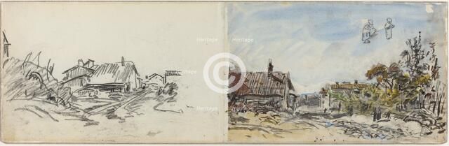 A Village near Brezins, 1880s. Creator: Johan Barthold Jongkind.