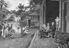 'A Village near Lake Biwa, Japan 1891. Creator: Charles Edwin Fripp