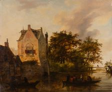 A Village Next to a Stretch of Water, 17th century. Creator: Conrad Eckhard
