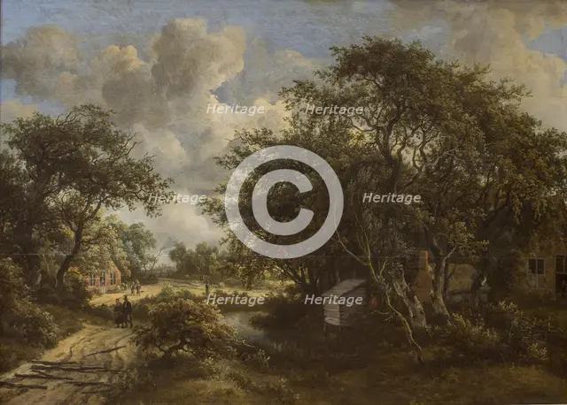 A Village among Trees, 1653-1709. Creator: Meindert Hobbema.