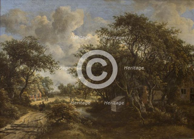A Village among Trees, 1653-1709. Creator: Meindert Hobbema.