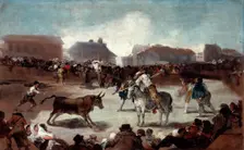 A Village Bullfight c1812-1814. Artist: Francisco Goya