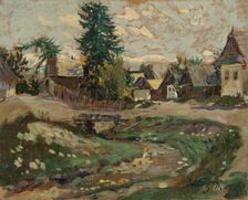 A Village Brook, 1935-1940. Creator: Gustav Mally
