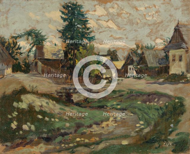 A Village Brook, 1935-1940. Creator: Gustav Mally.