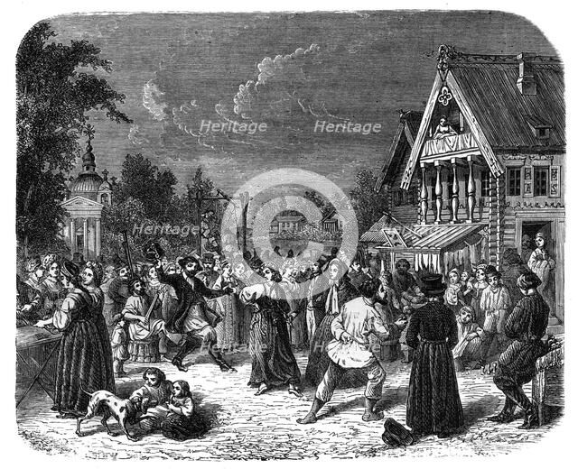A village fete in Russia, c1890. Artist: Unknown