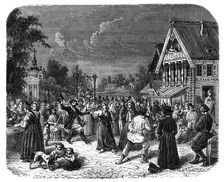 A village fete in Russia, c1890