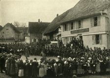 A village in Alsace is occupied by French troops, First World War, c1915, (c1920). Creator: Unknown
