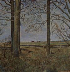 A Village Picture, 1934. Creator: Vilho Lampi