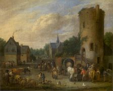 A Village Scene, 1680. Creator: Peeter Bout