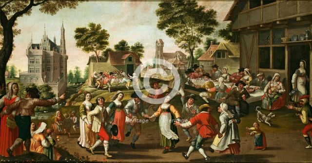 A village wedding, 1647. Creator: Bordelet, Louis (active 1640s).