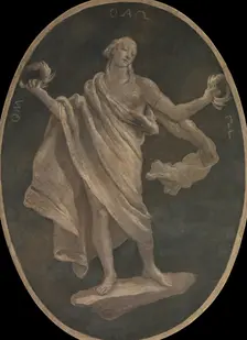 A Virtue, Possibly Patriotism, 1760. Creator: Workshop of Giovanni Battista Tiepolo