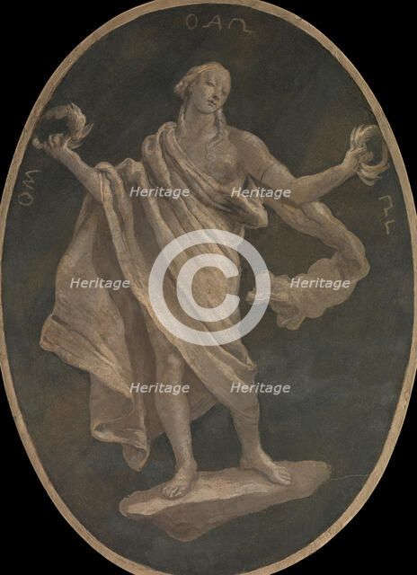 A Virtue, Possibly Patriotism, 1760. Creator: Workshop of Giovanni Battista Tiepolo.