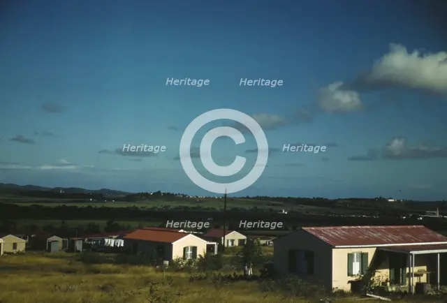 A Virgin Islands company housing project, vicinity of Bethlehem, Saint Croix, 1941. Creator: Jack Delano.