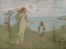 A Vision of Spring 1901, (c1930). Creator: Thomas Millie Dow