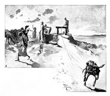 A Visit to Tafilet: a well at sunset, 1895. Creator: George Meisenbach