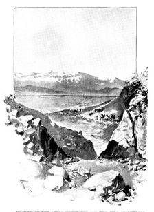 A Visit to Tafilet: in view of the Atlas Mountains and the city of Morocco, 1895. Creator: L. A. S.